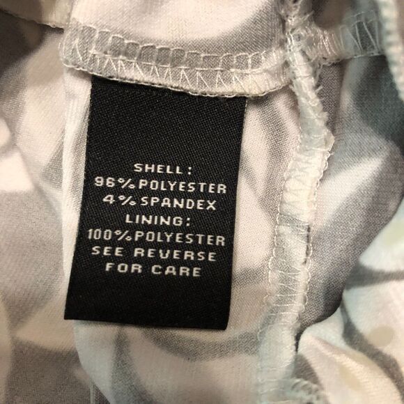 Womens MSK Small Oscar Sequins Floral Halter Style Ruffle Dress Grey & White S - Picture 11 of 12